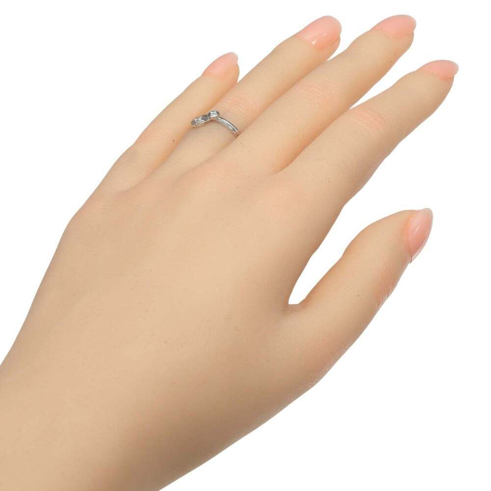 CARTIER Silver Diamond Ring - Picture 2 of 9